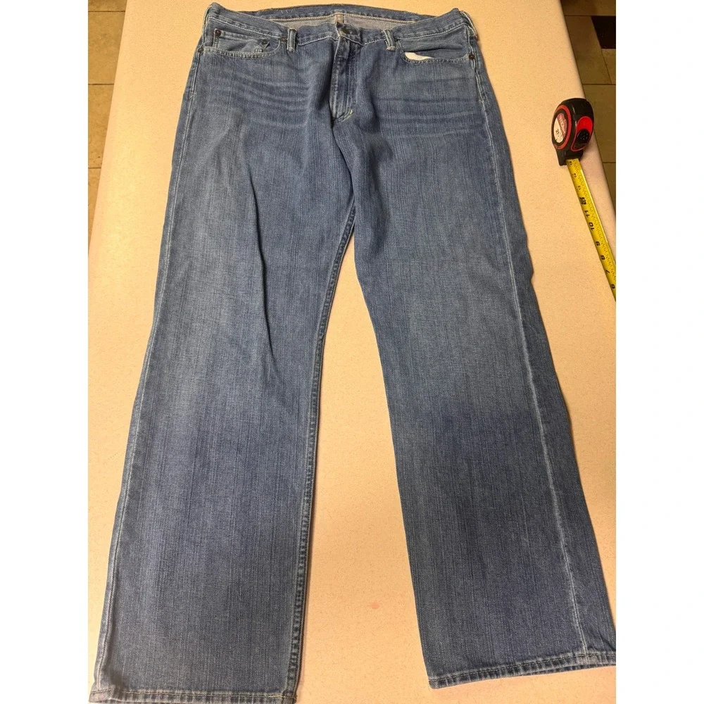Polo Ralph Lauren Mens Straight Leg Jeans 38x32 Medium Wash Blue 100% Cotton
